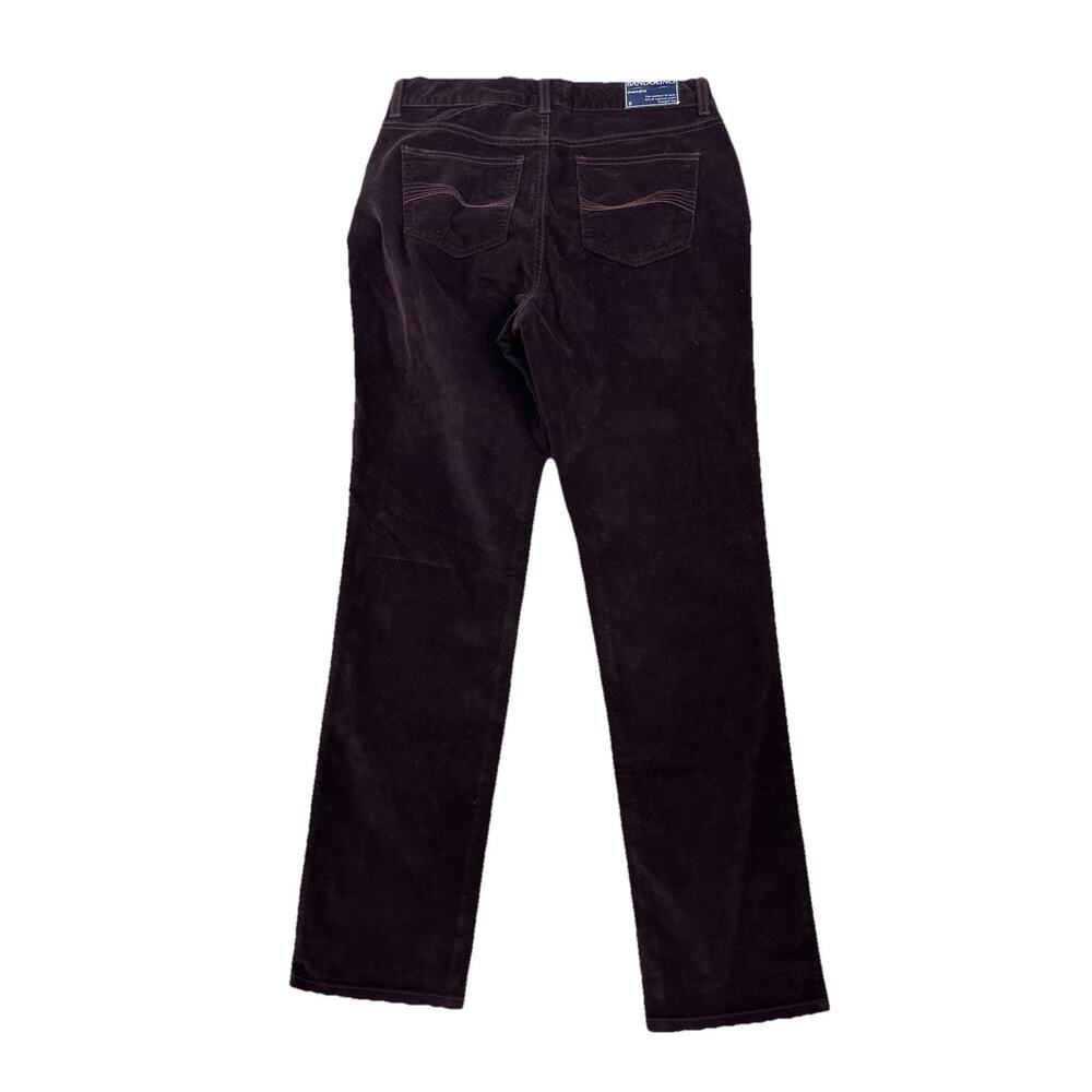 NEW Bandolino Mandie Corduroy Size 8 Blackberry Jam Straight Leg 31" Inseam 19-1